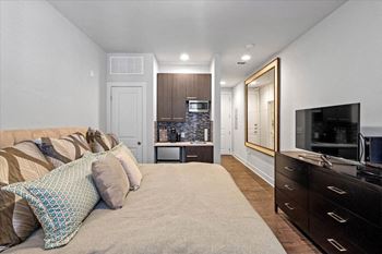 Bedroom with tv